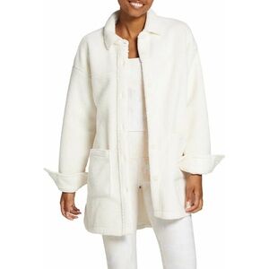 DSG x TWITCH + Allison Polar Fleece Shacket - Oat Milk